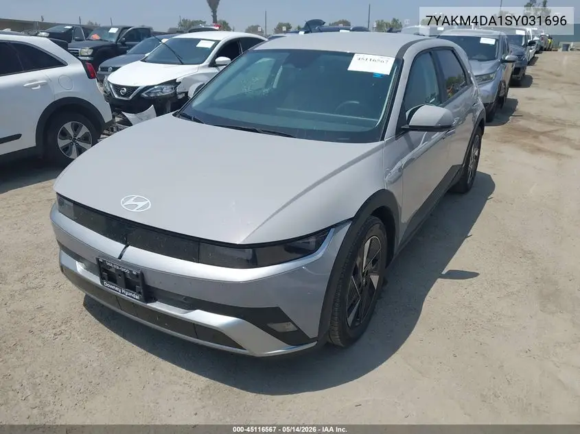 2025 Hyundai Ioniq 5 Se VIN: 7YAKM4DA1SY031696 Lot: 45116567