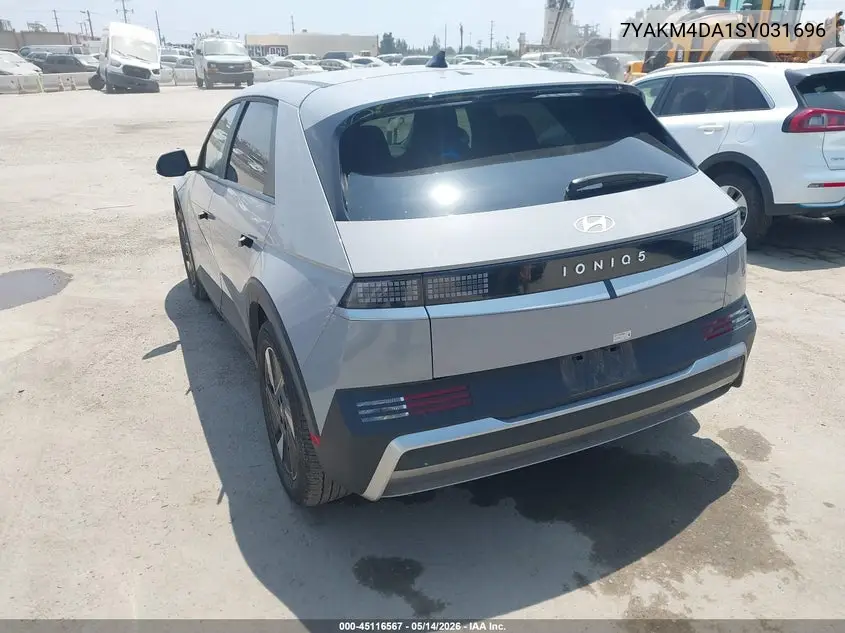 2025 Hyundai Ioniq 5 Se VIN: 7YAKM4DA1SY031696 Lot: 45116567
