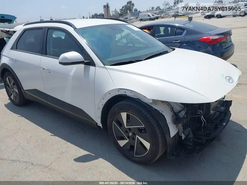 2025 Hyundai Ioniq 5 Sel VIN: 7YAKN4DA7SY015905 Lot: 45126293