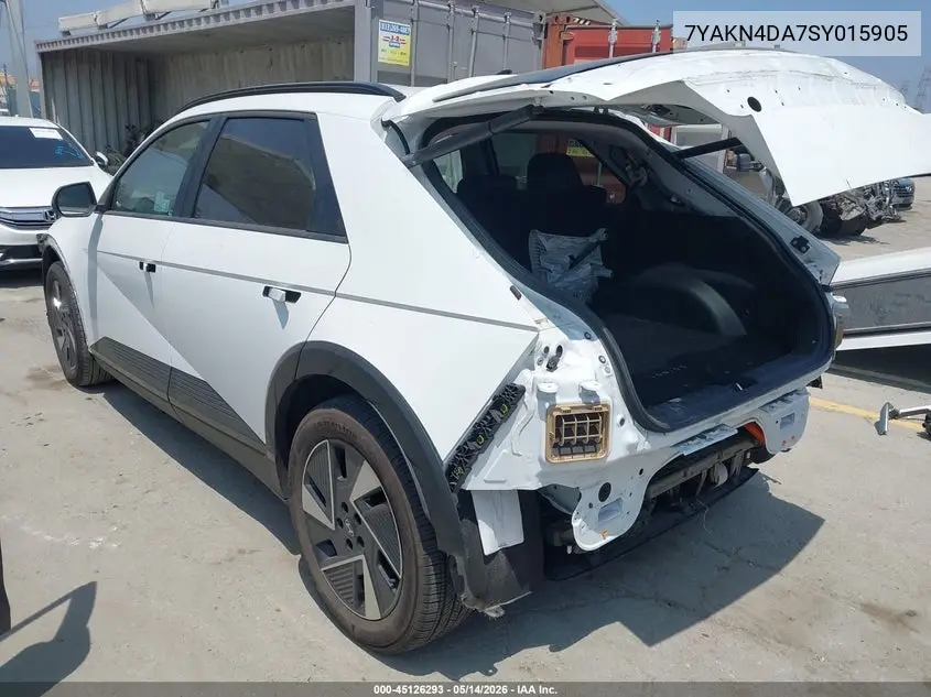 2025 Hyundai Ioniq 5 Sel VIN: 7YAKN4DA7SY015905 Lot: 45126293