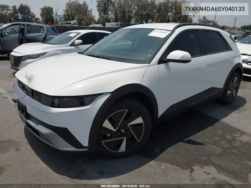 2025 Hyundai Ioniq 5 Sel VIN: 7YAKN4DA6SY040133 Lot: 45128996