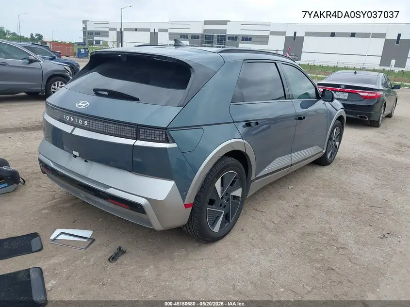 2025 Hyundai Ioniq 5 Limited VIN: 7YAKR4DA0SY037037 Lot: 45160680