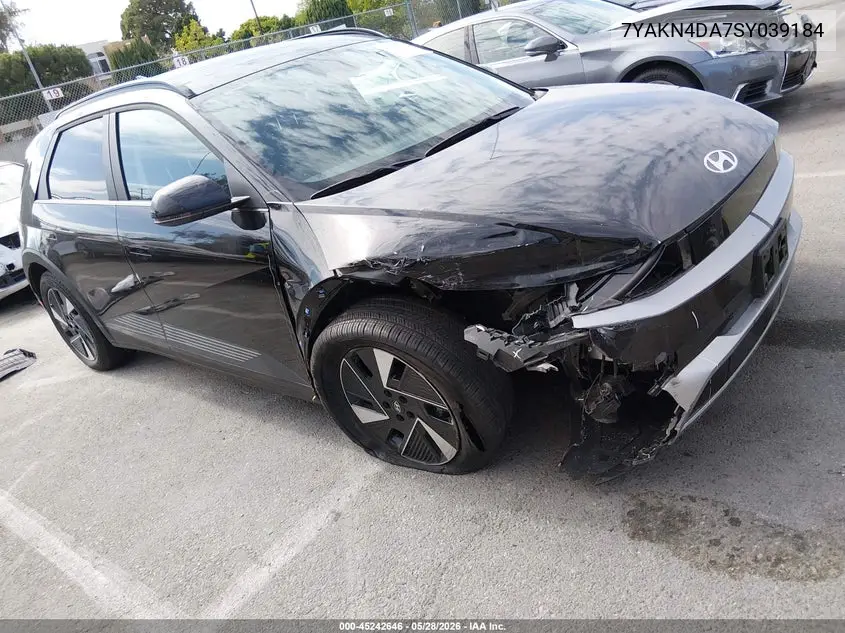 2025 Hyundai Ioniq 5 Sel VIN: 7YAKN4DA7SY039184 Lot: 45242646