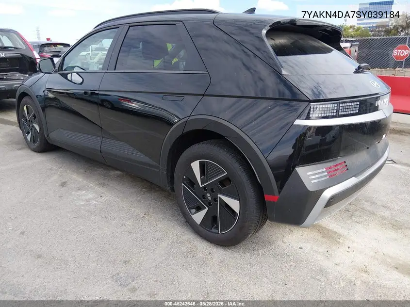 2025 Hyundai Ioniq 5 Sel VIN: 7YAKN4DA7SY039184 Lot: 45242646