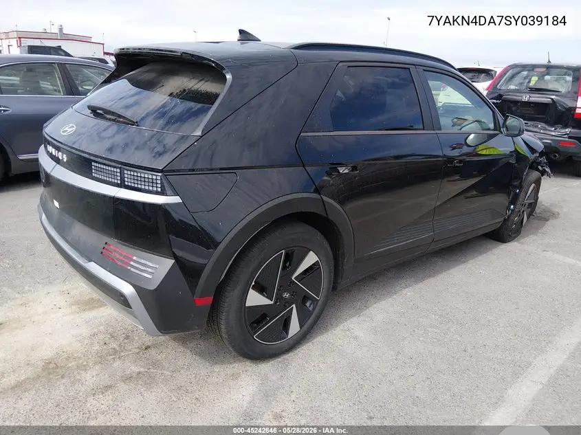 2025 Hyundai Ioniq 5 Sel VIN: 7YAKN4DA7SY039184 Lot: 45242646