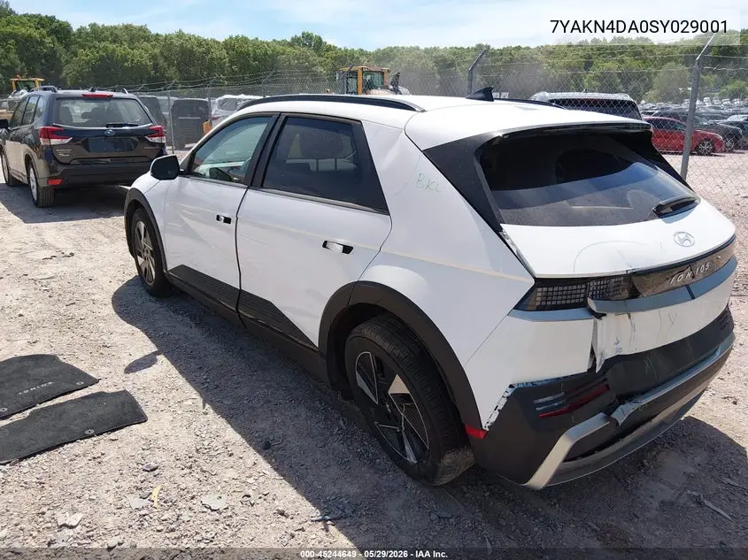 2025 Hyundai Ioniq 5 Sel VIN: 7YAKN4DA0SY029001 Lot: 45244649