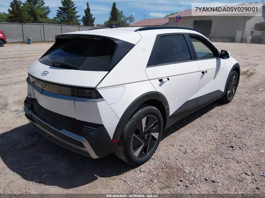 2025 Hyundai Ioniq 5 Sel VIN: 7YAKN4DA0SY029001 Lot: 45244649