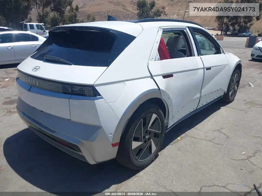 2025 Hyundai Ioniq 5 Limited VIN: 7YAKR4DA9SY024173 Lot: 45318014