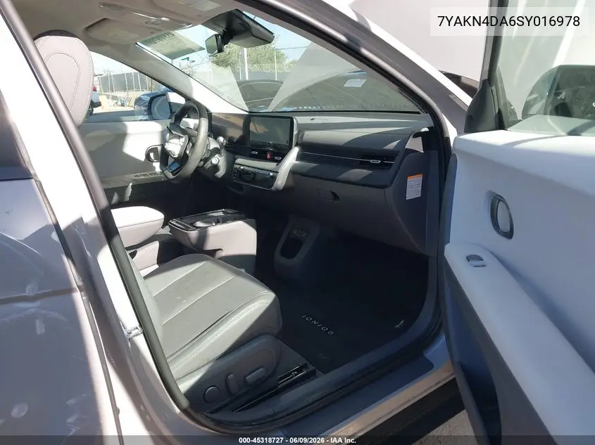 2025 Hyundai Ioniq 5 Sel VIN: 7YAKN4DA6SY016978 Lot: 45318727