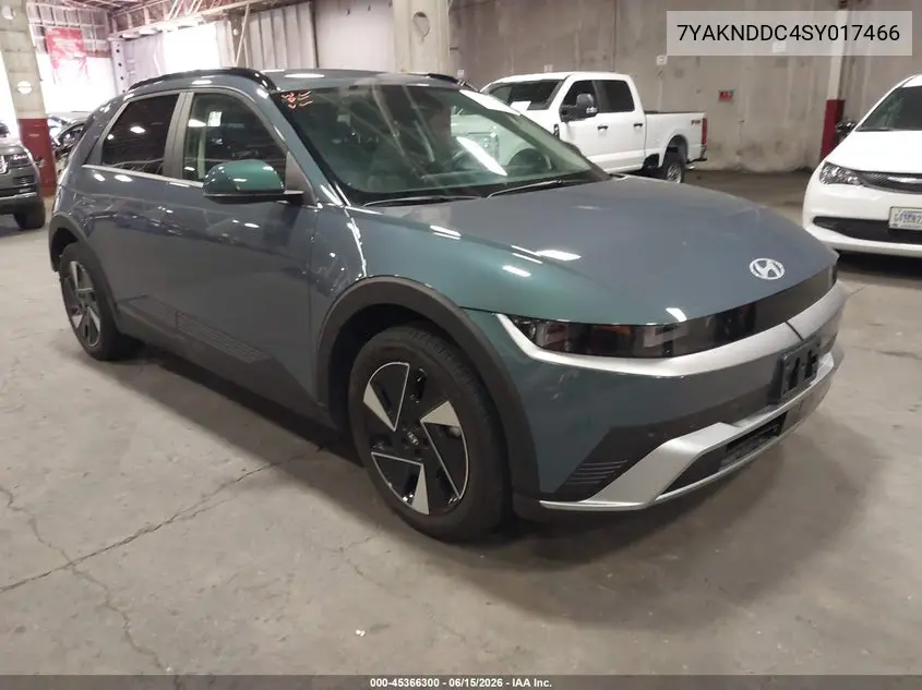 2025 Hyundai Ioniq 5 Sel VIN: 7YAKNDDC4SY017466 Lot: 45366300
