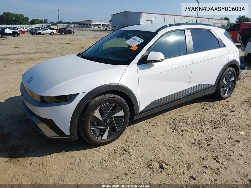 2025 Hyundai Ioniq 5 Sel VIN: 7YAKN4DAXSY006034 Lot: 45369701