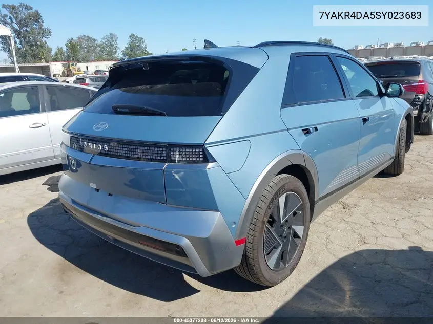 2025 Hyundai Ioniq 5 Limited VIN: 7YAKR4DA5SY023683 Lot: 45377208