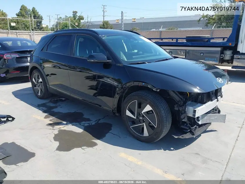 2025 Hyundai Ioniq 5 Sel VIN: 7YAKN4DA7SY019744 Lot: 45378523