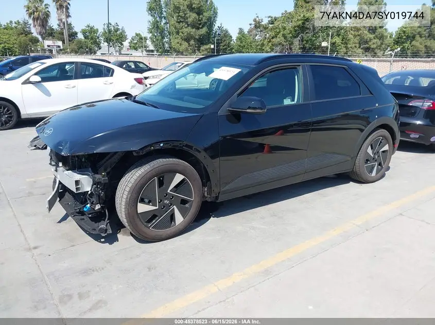 2025 Hyundai Ioniq 5 Sel VIN: 7YAKN4DA7SY019744 Lot: 45378523