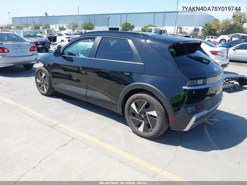 2025 Hyundai Ioniq 5 Sel VIN: 7YAKN4DA7SY019744 Lot: 45378523