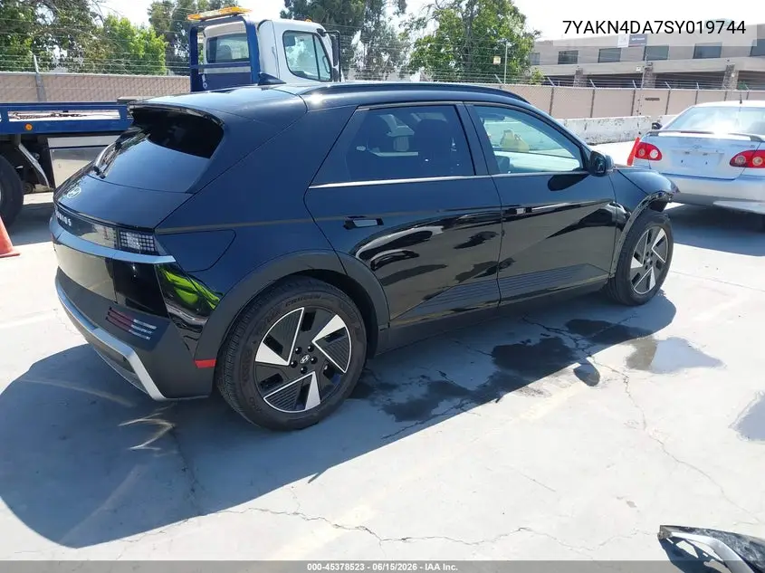 2025 Hyundai Ioniq 5 Sel VIN: 7YAKN4DA7SY019744 Lot: 45378523