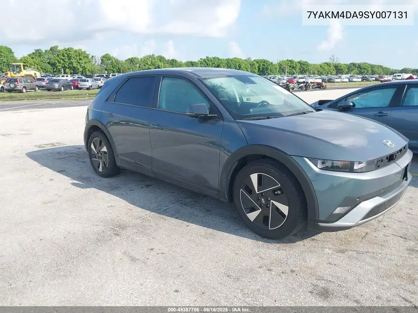 2025 Hyundai Ioniq 5 Se VIN: 7YAKM4DA9SY007131 Lot: 45387786