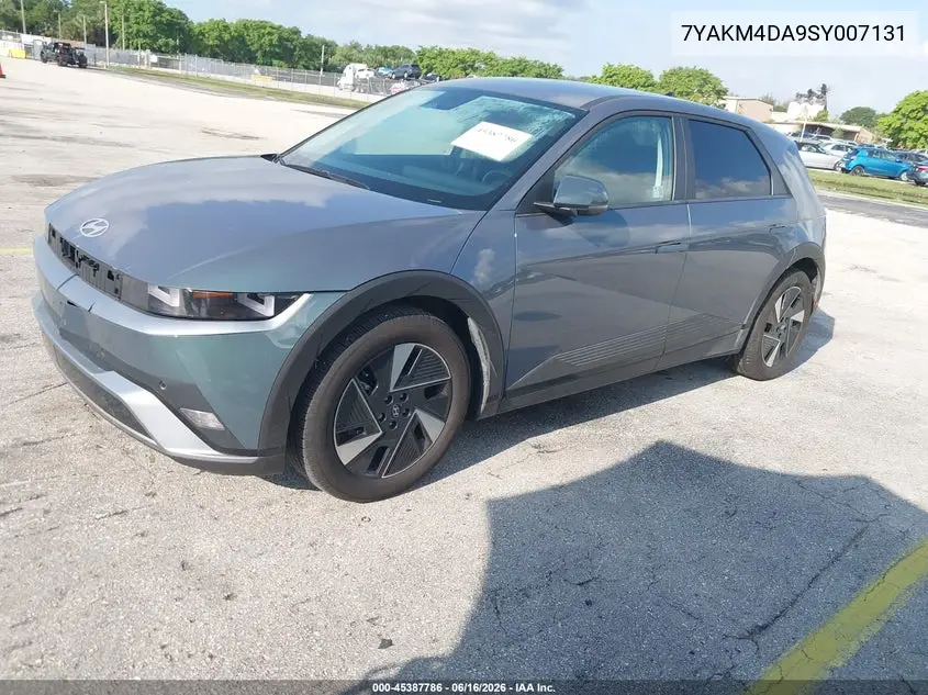 2025 Hyundai Ioniq 5 Se VIN: 7YAKM4DA9SY007131 Lot: 45387786