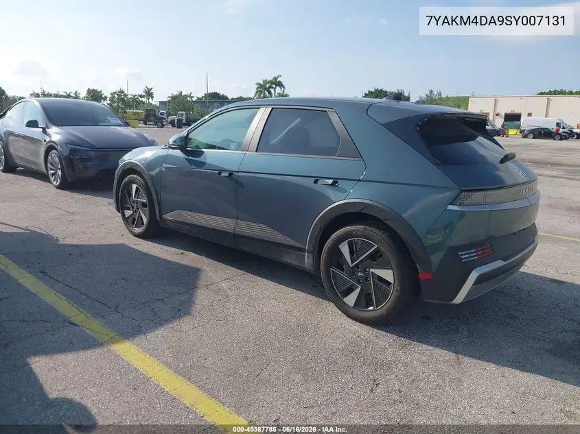 2025 Hyundai Ioniq 5 Se VIN: 7YAKM4DA9SY007131 Lot: 45387786