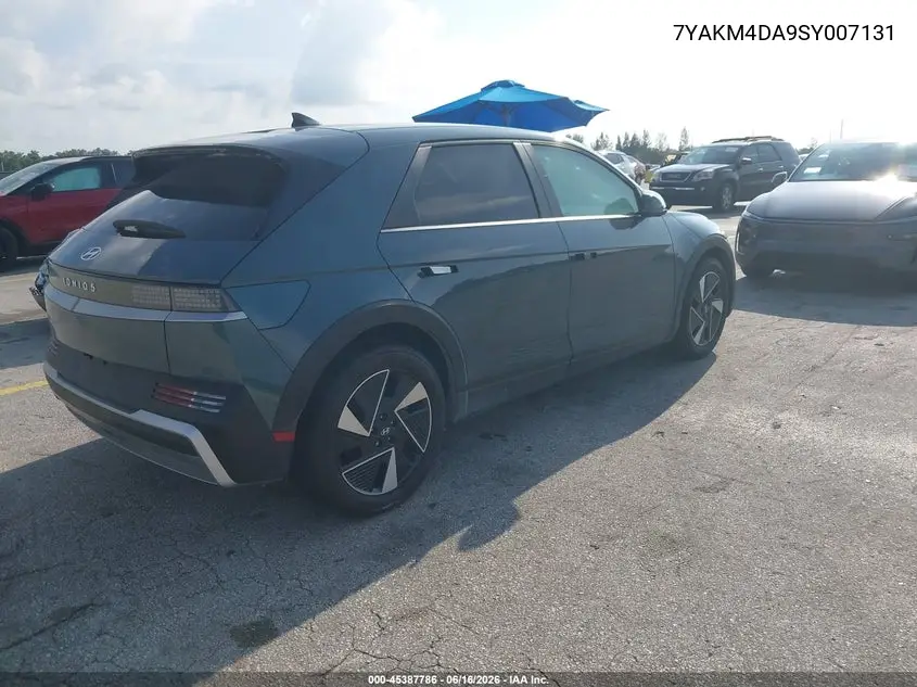 2025 Hyundai Ioniq 5 Se VIN: 7YAKM4DA9SY007131 Lot: 45387786