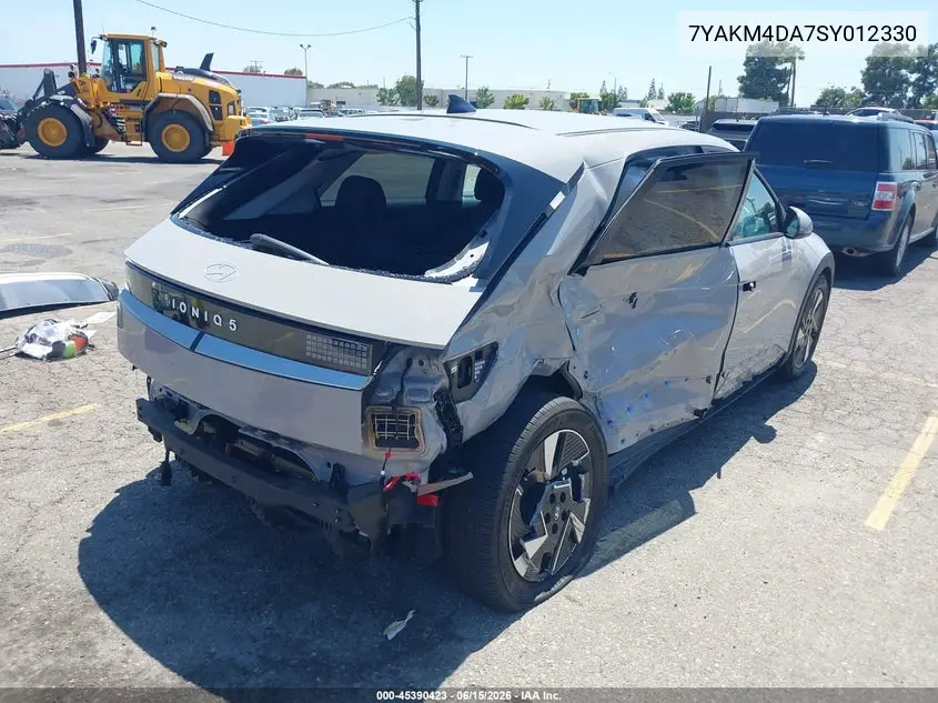 2025 Hyundai Ioniq 5 Se VIN: 7YAKM4DA7SY012330 Lot: 45390423