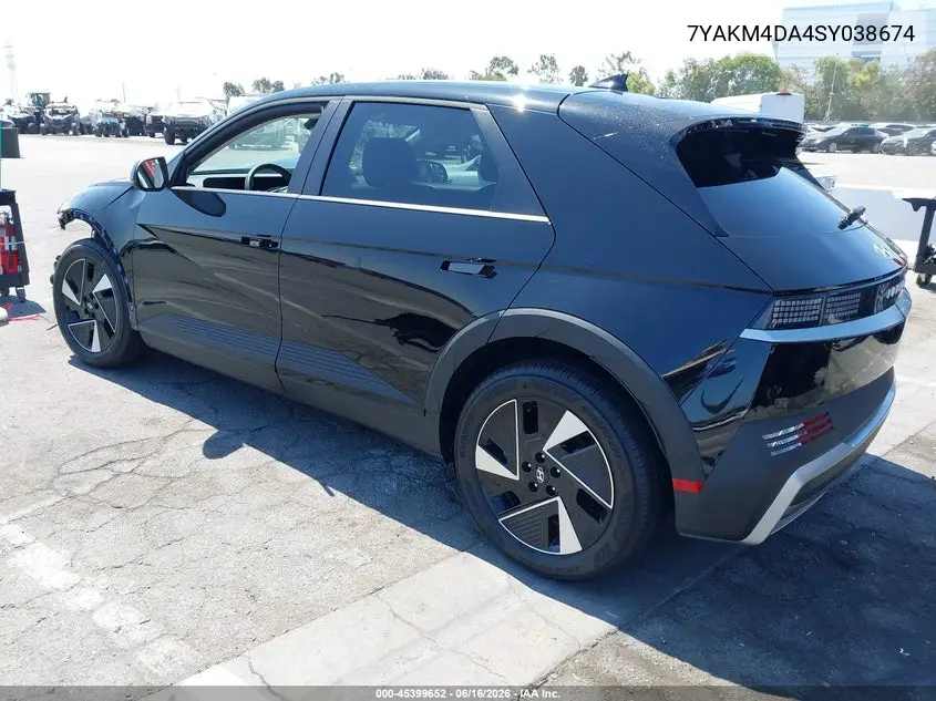 2025 Hyundai Ioniq 5 Se VIN: 7YAKM4DA4SY038674 Lot: 45399652