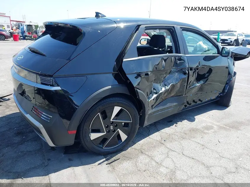 2025 Hyundai Ioniq 5 Se VIN: 7YAKM4DA4SY038674 Lot: 45399652