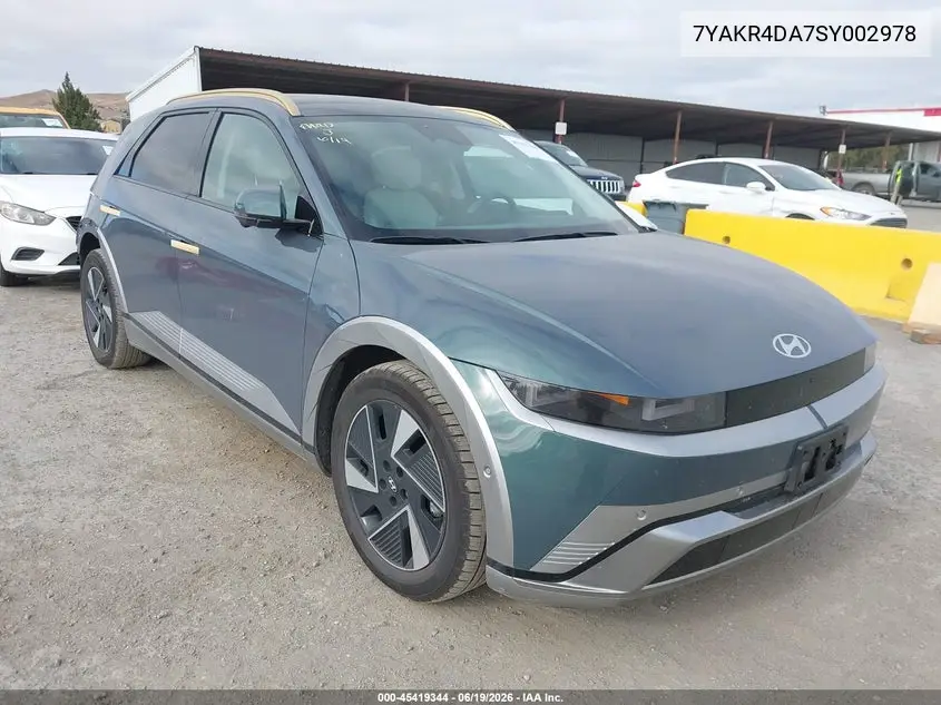 2025 Hyundai Ioniq 5 Limited VIN: 7YAKR4DA7SY002978 Lot: 45419344