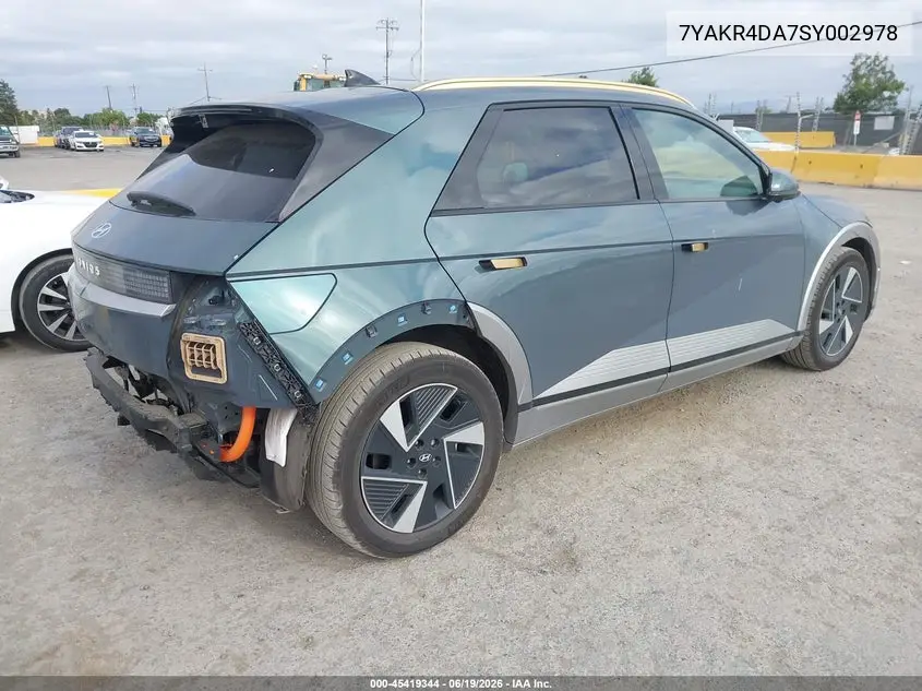 2025 Hyundai Ioniq 5 Limited VIN: 7YAKR4DA7SY002978 Lot: 45419344