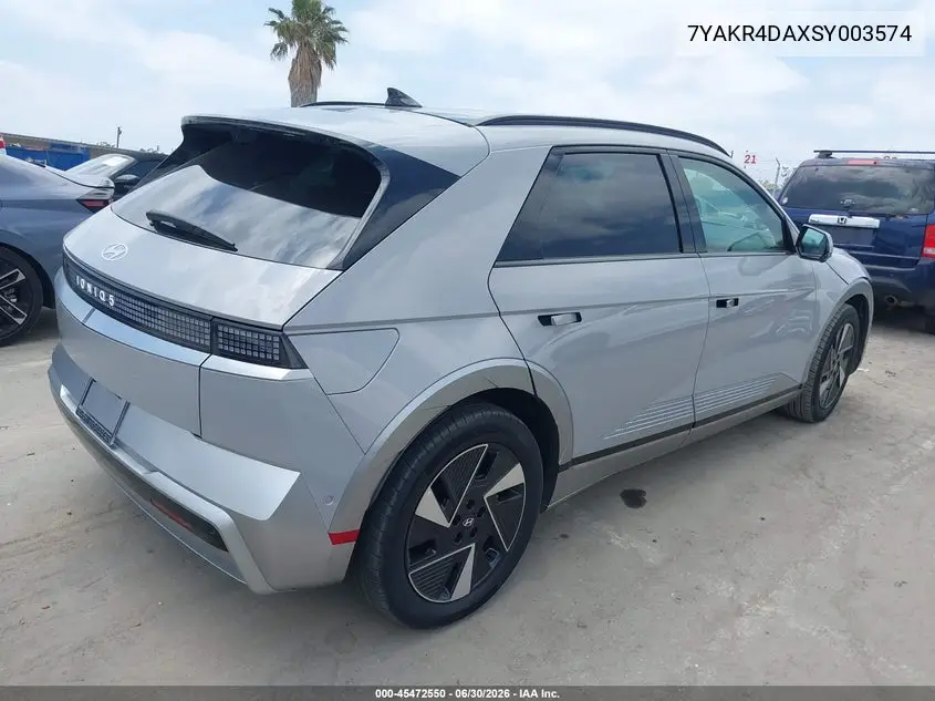 2025 Hyundai Ioniq 5 Limited VIN: 7YAKR4DAXSY003574 Lot: 45472550