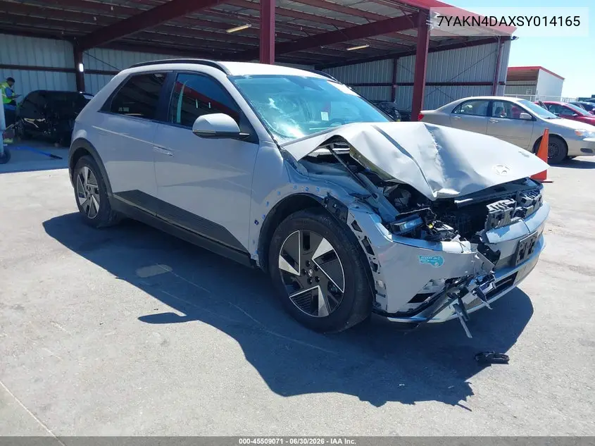 2025 Hyundai Ioniq 5 Sel VIN: 7YAKN4DAXSY014165 Lot: 45509071