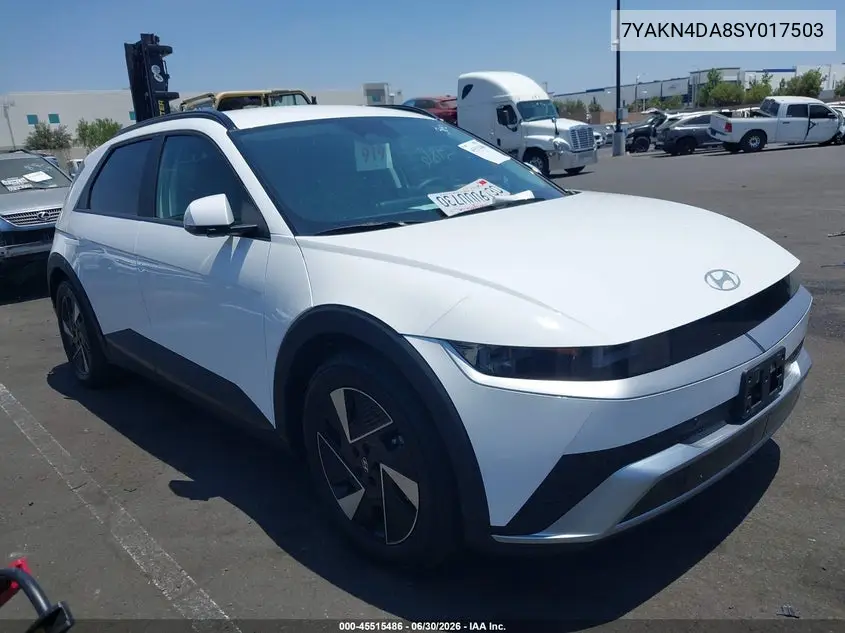 2025 Hyundai Ioniq 5 Sel VIN: 7YAKN4DA8SY017503 Lot: 45515486