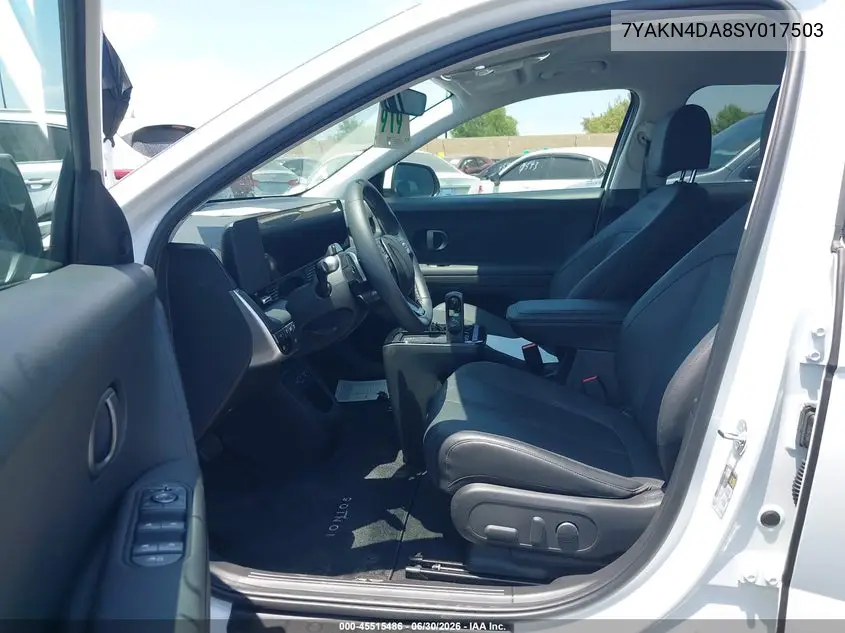2025 Hyundai Ioniq 5 Sel VIN: 7YAKN4DA8SY017503 Lot: 45515486