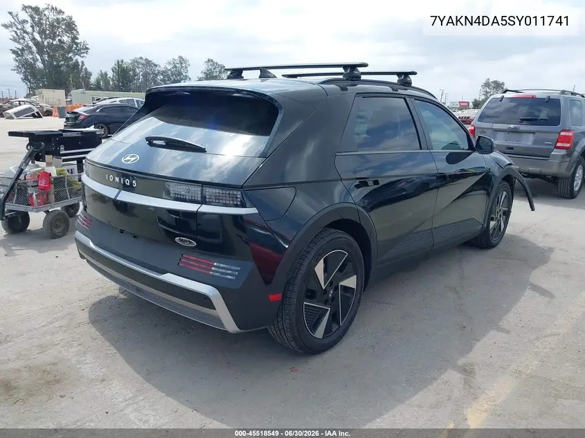 2025 Hyundai Ioniq 5 Sel VIN: 7YAKN4DA5SY011741 Lot: 45518549