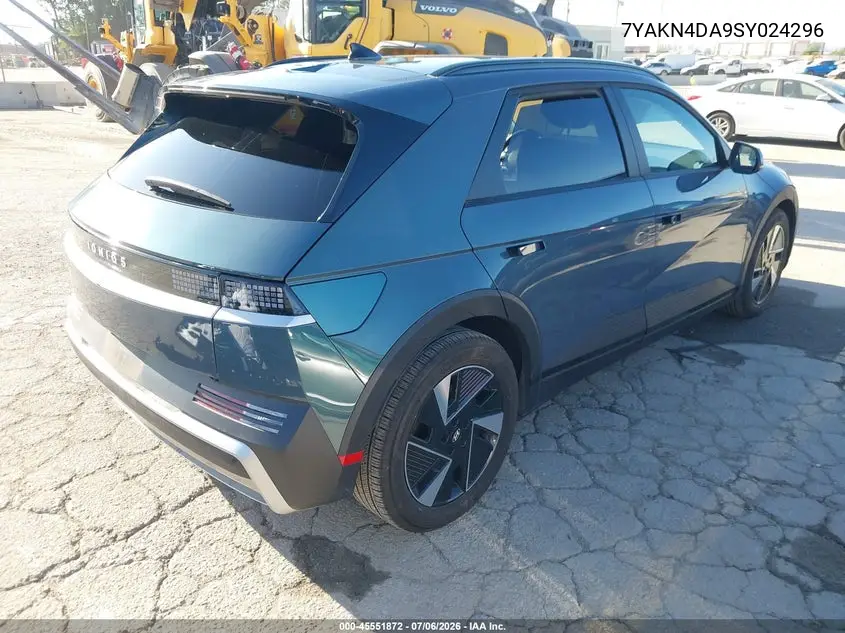 2025 Hyundai Ioniq 5 Sel VIN: 7YAKN4DA9SY024296 Lot: 45551872