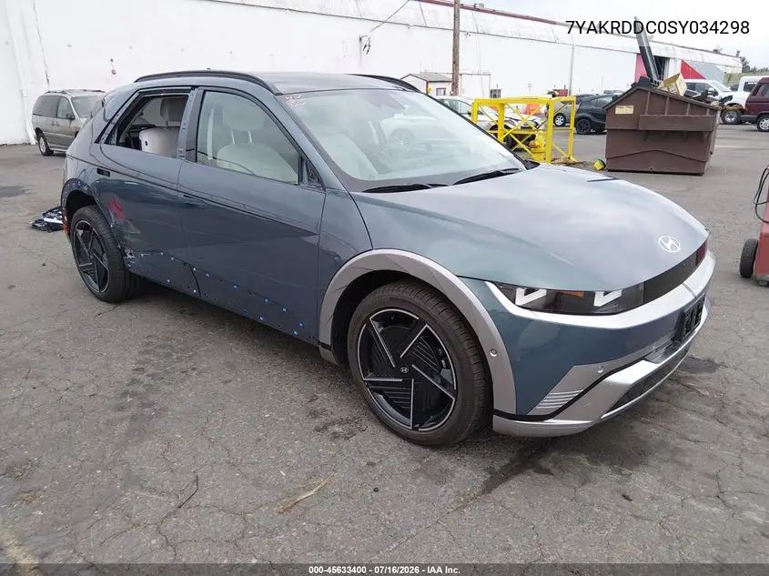 2025 Hyundai Ioniq 5 Limited VIN: 7YAKRDDC0SY034298 Lot: 45633400