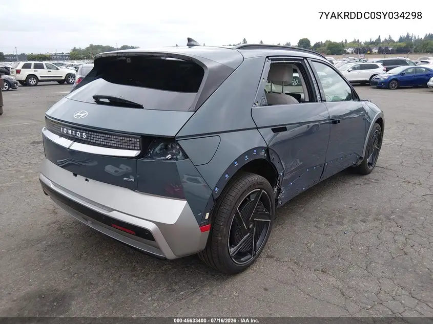 2025 Hyundai Ioniq 5 Limited VIN: 7YAKRDDC0SY034298 Lot: 45633400