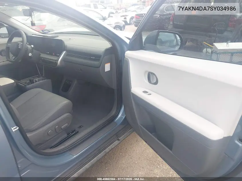 2025 Hyundai Ioniq 5 Sel VIN: 7YAKN4DA7SY034986 Lot: 45662384