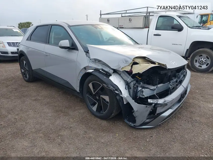 2026 Hyundai Ioniq 5 Sel VIN: 7YAKN4DA5TY041243 Lot: 44810942
