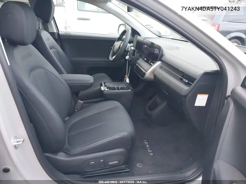 2026 Hyundai Ioniq 5 Sel VIN: 7YAKN4DA5TY041243 Lot: 44810942