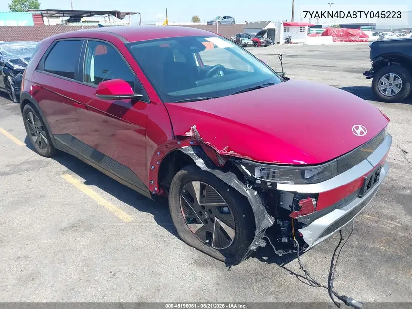 2026 Hyundai Ioniq 5 Sel VIN: 7YAKN4DA8TY045223 Lot: 45196051