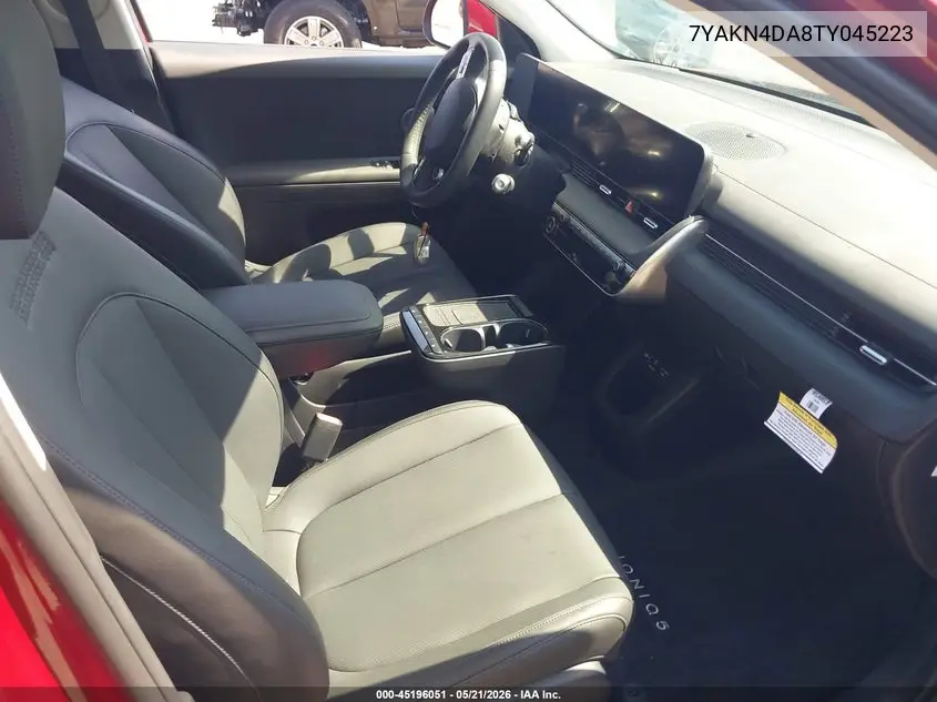 2026 Hyundai Ioniq 5 Sel VIN: 7YAKN4DA8TY045223 Lot: 45196051