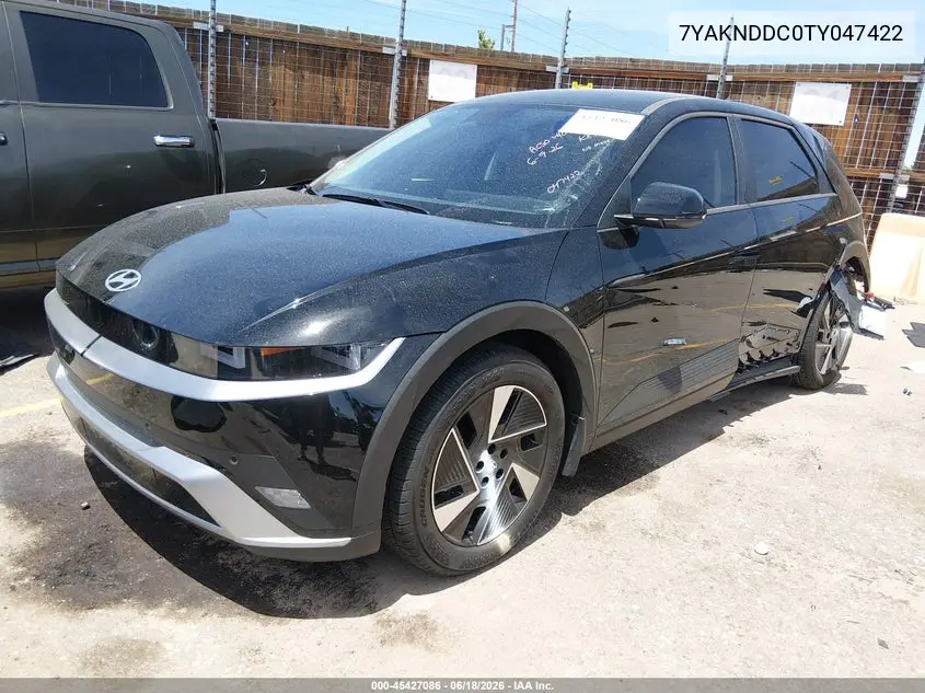 2026 Hyundai Ioniq 5 Sel VIN: 7YAKNDDC0TY047422 Lot: 45427086