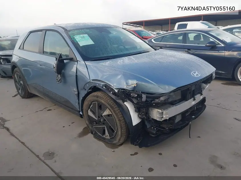 2026 Hyundai Ioniq 5 Sel VIN: 7YAKN4DA5TY055160 Lot: 45429545