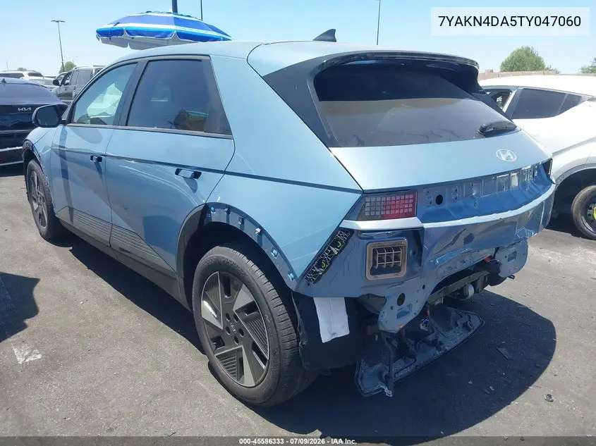 2026 Hyundai Ioniq 5 Sel VIN: 7YAKN4DA5TY047060 Lot: 45586333