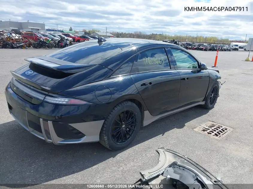 2023 Hyundai Ioniq 6 Preferred Long Range With Ultimate Package VIN: KMHM54AC6PA047911 Lot: 12608660