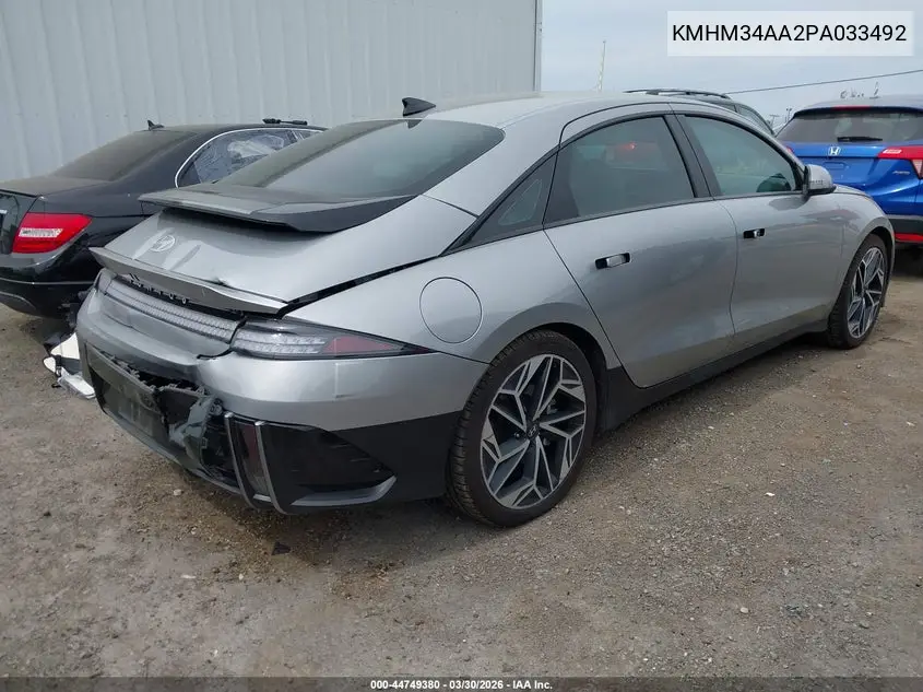2023 Hyundai Ioniq 6 Sel VIN: KMHM34AA2PA033492 Lot: 44749380