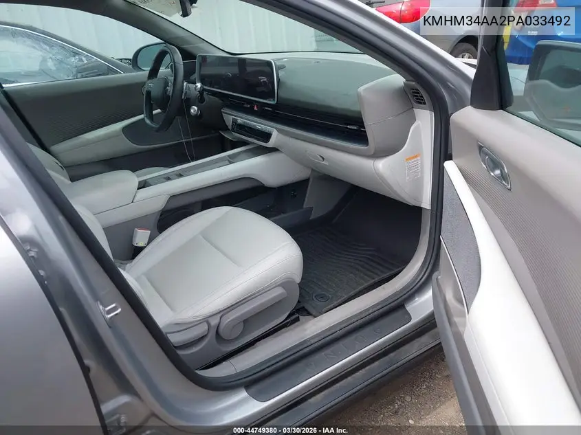 2023 Hyundai Ioniq 6 Sel VIN: KMHM34AA2PA033492 Lot: 44749380