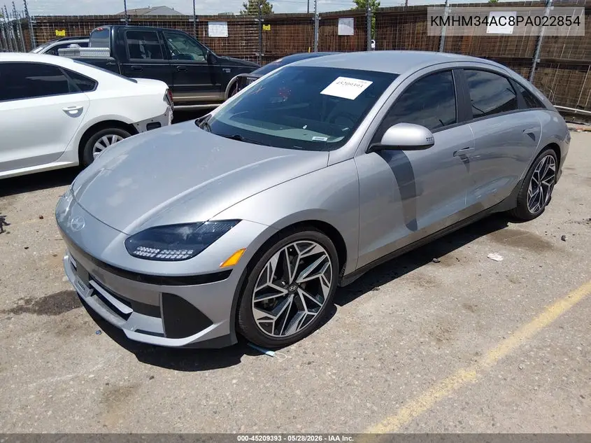 2023 Hyundai Ioniq 6 Sel VIN: KMHM34AC8PA022854 Lot: 45209393