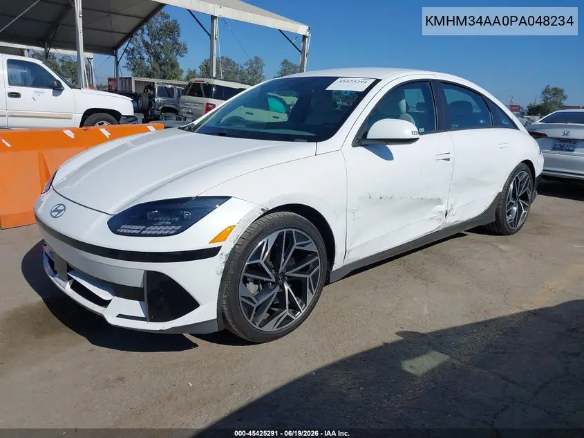 2023 Hyundai Ioniq 6 Sel VIN: KMHM34AA0PA048234 Lot: 45425291